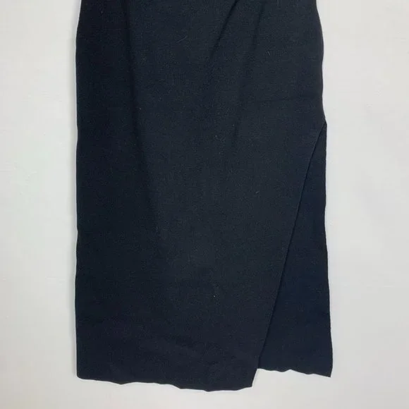 NWT NBD Greta Dress Lace Up Cut Out Sleeveless Neck Tie Bodycon Midi Bla…